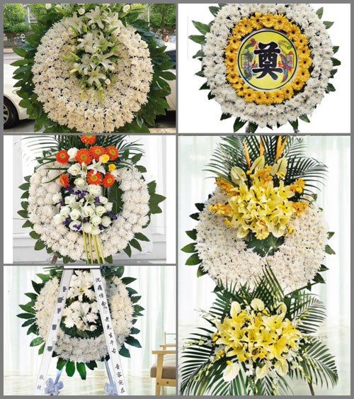 山东青岛即墨市通济街道蔡家村花圈速递